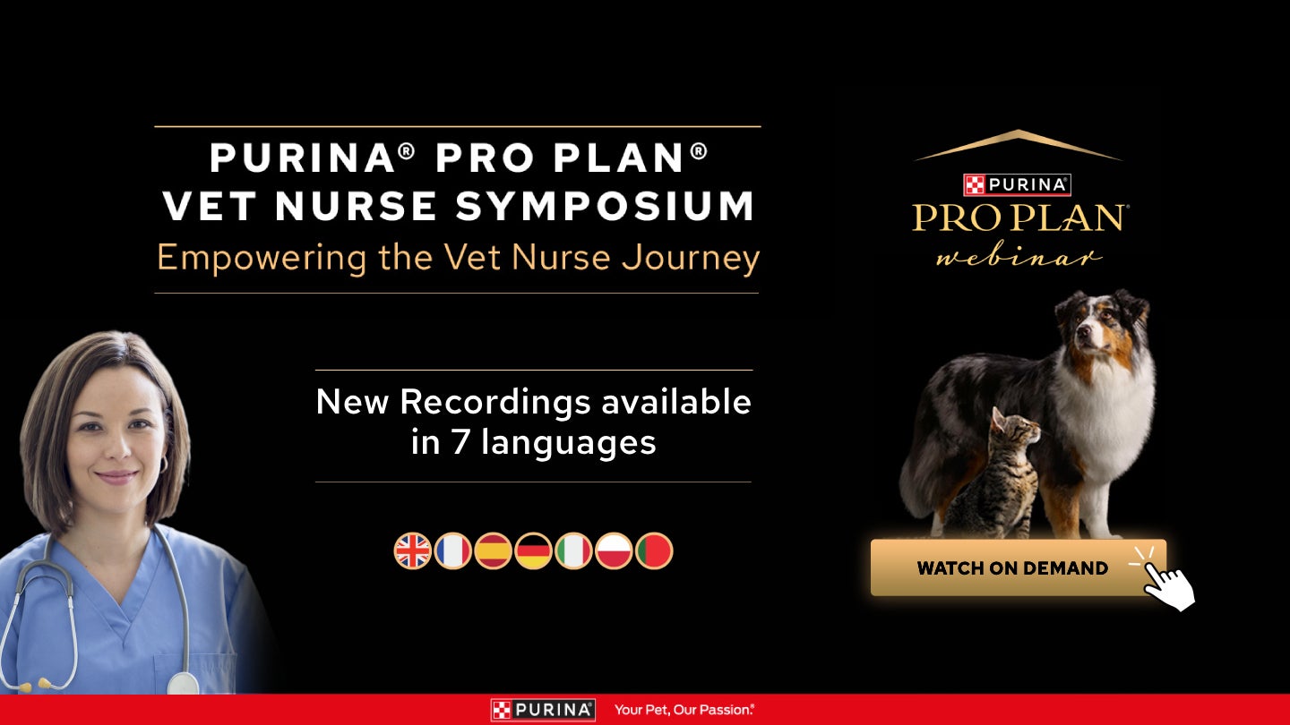 Nya inspelningar tillgängliga - Purina PRO PLAN Vet Nurse Symposium 2024