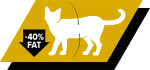 Formulerad med höga proteinnivåer och 30 % mindre fett* för att upprätthålla muskelmassa och samtidigt främja fettminskning