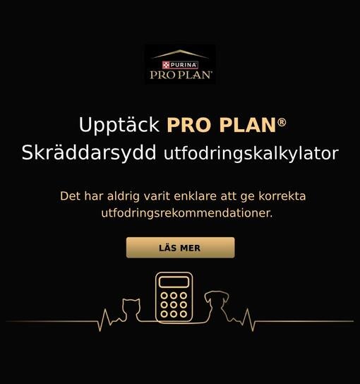 Upptäck PRO PLAN® Skräddarsydd utfodringskalkylator